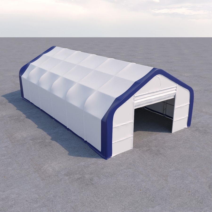 Dual Truss Storage Shelter (30′ x 60′ x 20′) - Backstorage Containers