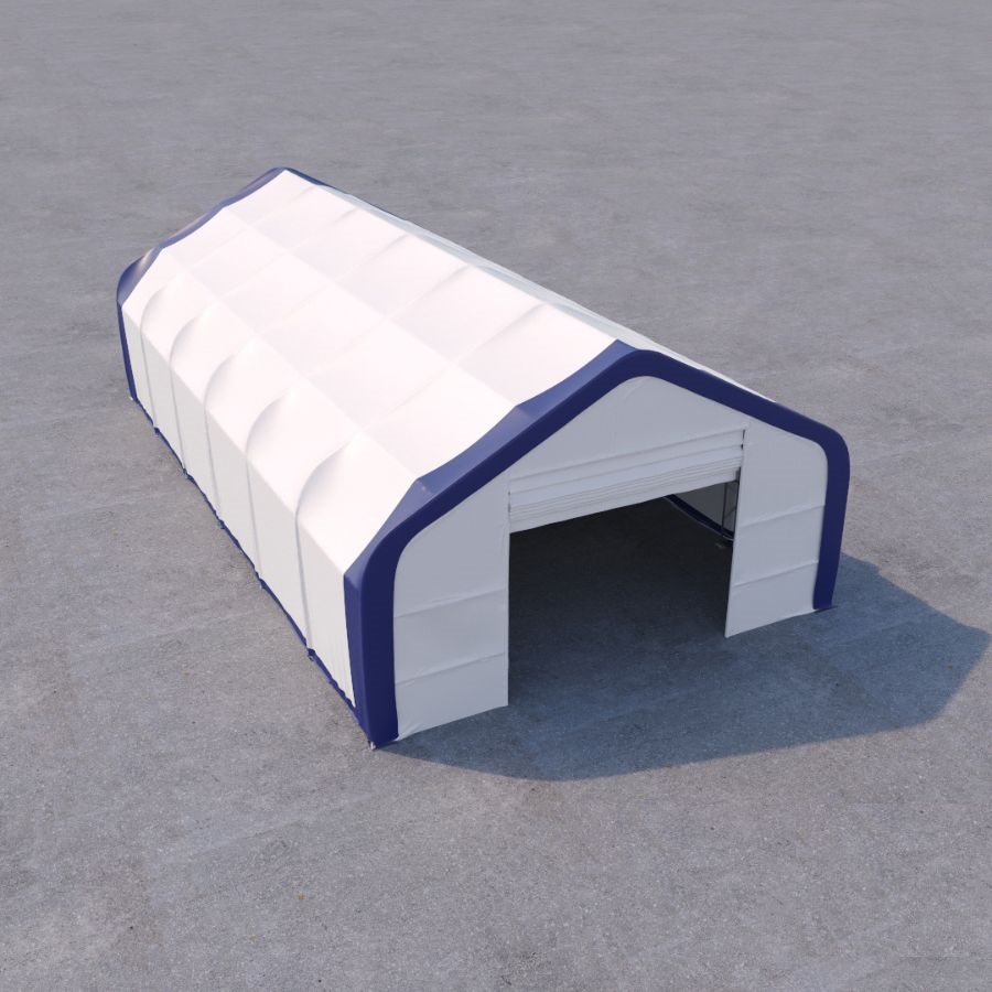 Dual Truss Storage Shelter (30′ x 60′ x 20′) - Backstorage Containers