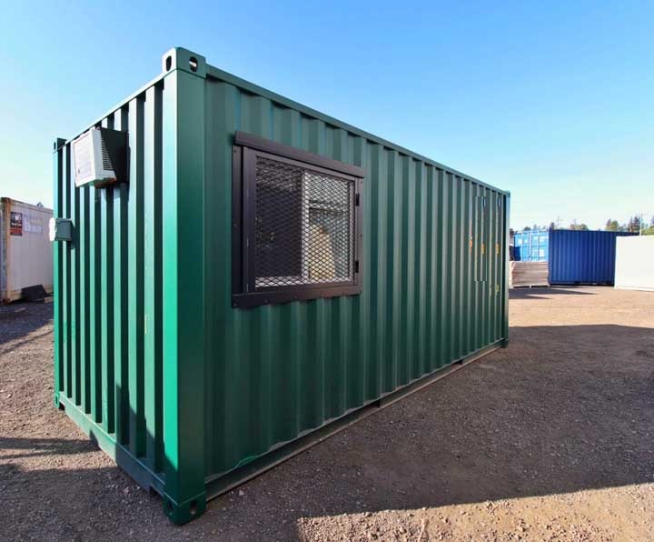 7′ Office Container + Storage Locker - Backstorage Containers