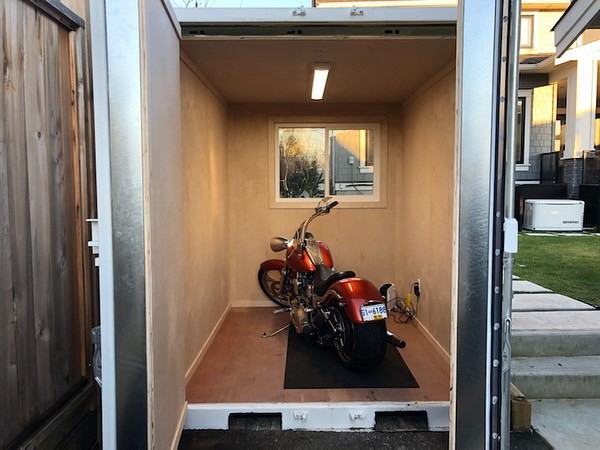 Laneway Motorcycle Garage - Backstorage Containers