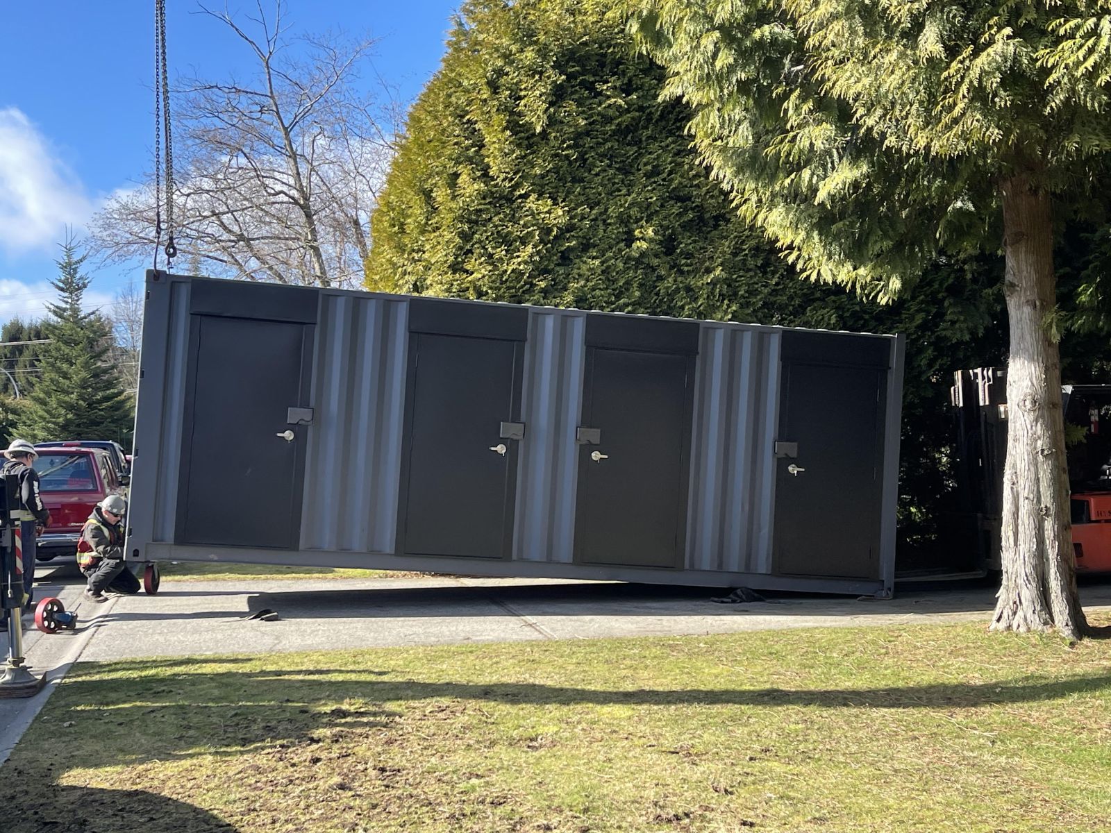 24’ Storage unit for a residential 4Plex - Backstorage Containers