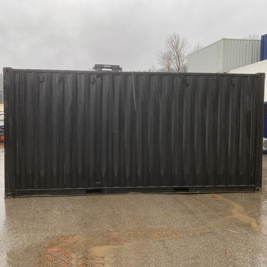 20’HC New (1-Trip) Shipping Container – Painted Black - Backstorage Containers