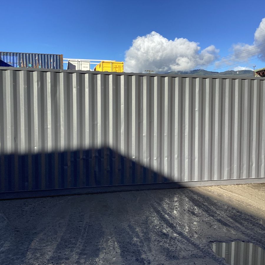 25’HC Used Shipping Container (Painted Slate Grey) - Backstorage Containers