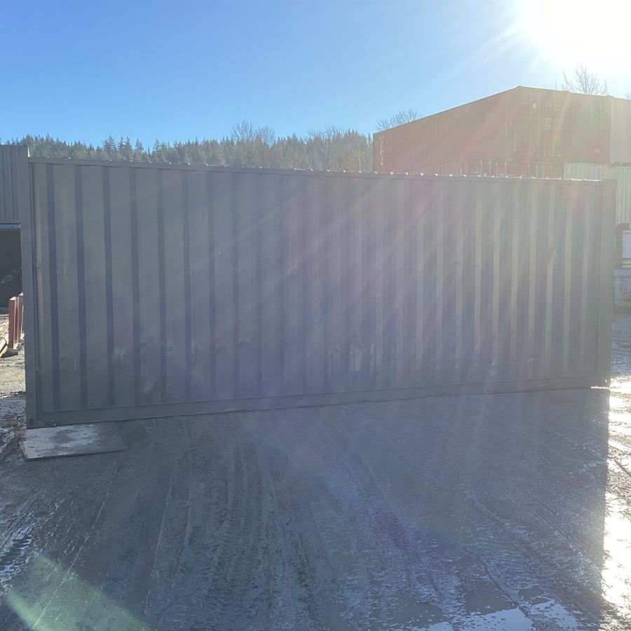 25’HC Used Shipping Container (Painted Slate Grey) - Backstorage Containers