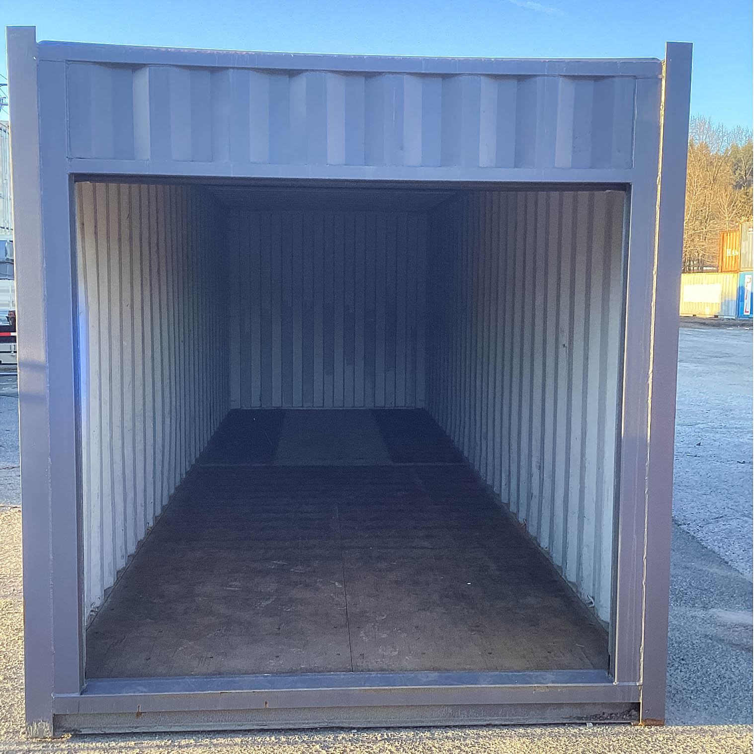 26′ Cut-Down Shipping Container w/Roll-Up Door - Backstorage Containers