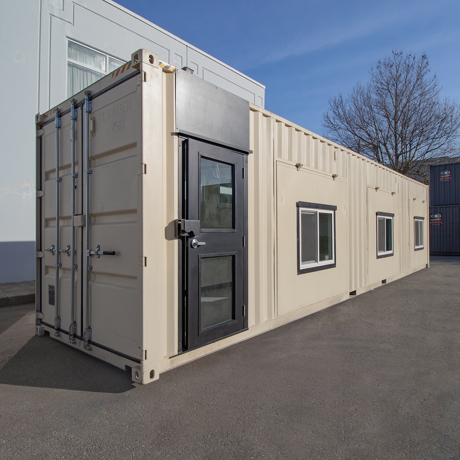 40’ Art Studio w/Flip up Doors - Backstorage Containers