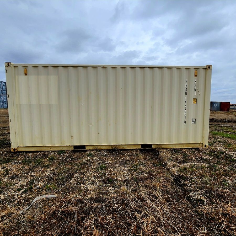 20’ New (1-Trip) Container w/ Shelving on BOTH sides - Backstorage Containers